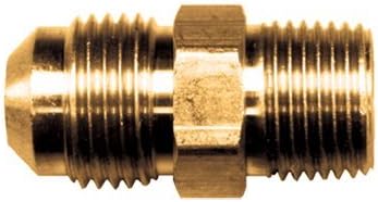 FASPARTS Male NPT to Male SAE 45 Adapter Connector3/8 Tube OD SAE 45 x 3/8 Male NPT MIP MPT