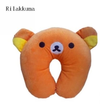 Cartoon Cute Rilakkuma Design Comfort Ushaped Memory Plush Travel