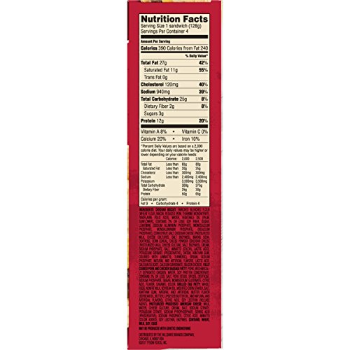 Jimmy Dean Cheddar Biscuit Sandwich, 4 Ct (frozen)