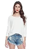 A+D® Womens Soft Knit & 3/4 Dolman Sleeve w/ Hi Low Top