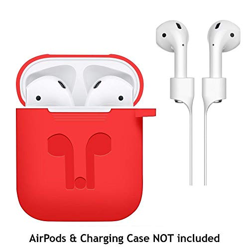 �� Orcbee �� _Case Cover for Apple AirPods + AirPod Strap Silicone Protective Charging Sport