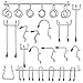 Navseek 7533H Pegboard Hooks and Organizer Assortment - 62Pcs Peg Hook Organization