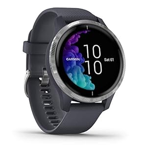 Garmin Venu, GPS Smartwatch with Bright Touchscreen Display, Features Music, Body Energy Monitoring, Workouts, Pulse Ox…