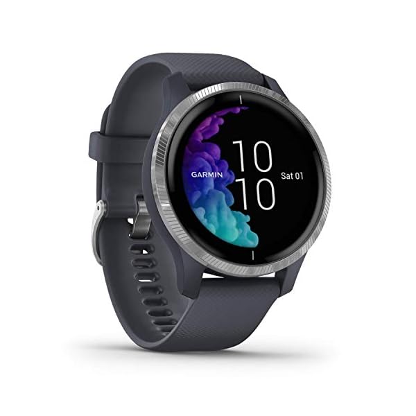 Garmin Venu, GPS Smartwatch with Bright Touchscreen Display, Features Music, Body Energy Monitoring, Workouts, Pulse Ox…