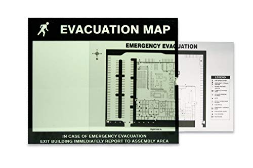 Accuform Clear Inserts for Evacuation Map Holder (DTA215), 11" x 17" (Pack of 2) - Thumbnail 2