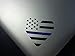 Thin Blue Line Heart Vinyl Decal for Home or Car - Looks Great on Motorcycles, Laptops, Windows Also! High Quality Vinyl. (Black with Blue Line)