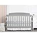 TILLYOU Crib Bed Skirt Dust Ruffle Off White, 100% Natural Cotton, Nursery Crib Bedding Accessory Toddler Bedskirt for Baby Boys Girls, 14