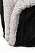 EPYA Reversible Luxury Soft Faux Fur Lambswool Cashmere Blankets Throw Black