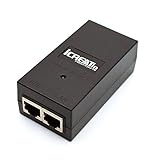 iCreatin 48V POE Injector Adapter Power supply,10/100Mbps IEEE 802.3af Compliant, Up to 100M (328 Feet), for Most Cisco / Polycom / Aastra Phones and more