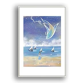 Framed Canvas Wall Art for Living Room, Bedroom Whale Canvas Prints for Modern Home Decoration Ready to Hang - 16"x24" inches
