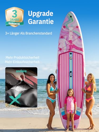 Niphean (Extra Large) Stand Up Paddling Board, SUP for 2+1 People/Families, SUP Board with (Beginners) Balancing Wings, Waterproof Mobile Phone Case, Stand Up Paddle Board for Adults, Gift Ideas