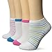 Hanes Ultimate Girls' 4-Pack Low-Cut Socks