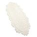 yazi Rustic Crochet Table Runner Cotton BeigeTable Doilies Handmade Table Runner for Dinning Room 11.8