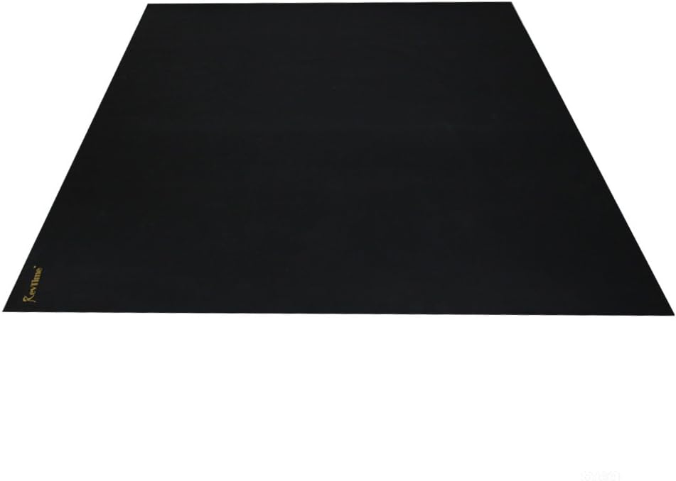 RevTime Super Large Exercise Mat 6 x 6 Feet (72"x72") Heavy Duty Cardio Mat For Home Workouts Gym Black : Sports & Outdoors