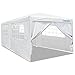 Quictent 10'x20' Party Tent Gazebo Wedding Canopy with Removable Sidewalls & Elegant Church primary
