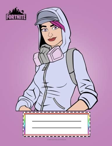 Fortnite Composition Notebook: Girl Skin with Headphones and Hoodie, Wide Ruled 7.5 x 9.25 inches, 110 pages, back to school writing pad for kids, ... and Office Supply, Journal and Writing Books) Paperback – 4 Aug. 2018