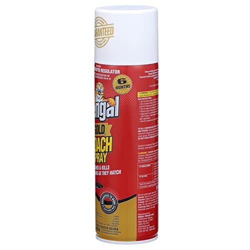 Bengal Gold Roach Spray, Odorless StainFree Dry Aerosol Killer Spray