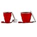 Collapsible Travel Cup - 100% Food-grade Silicone Mug for Camping and Hiking, Red- by Not Just A Gadget