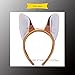Cute Soft-Touch Bunny Ears Elk Headband Christmas Headband Gift for Children Kids Babies, One Size, Fox