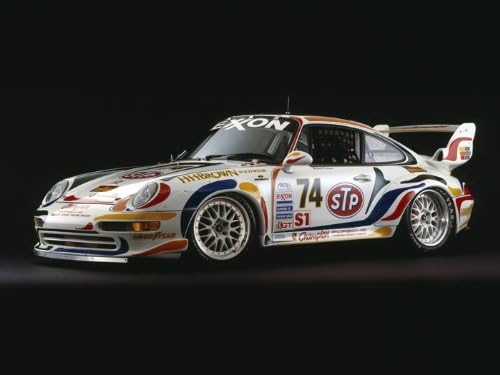 Archival Canvas and Photographic Limited Edition Art Print Porsche 911 GT2 Side - 1995 28" x 36"