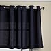 Lorraine Home Fashions, Navy Jackson inch Curtain Pair, Tier 58 in x 24