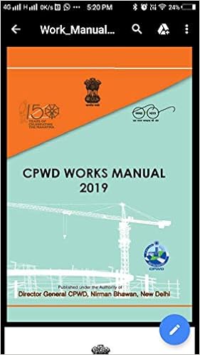 Cpwd Works Manual 2019 Cpwd Govt Of India In Books