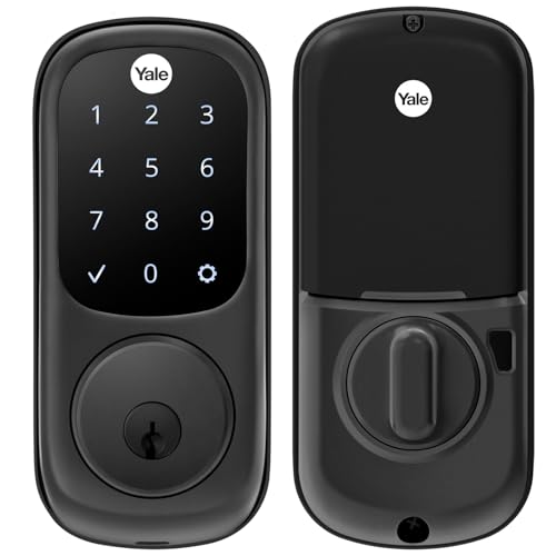 Yale Assure Lock Deadbolt, Black Suede Digital Touchscreen Non-Connected Keypad…