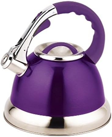 Royal Cuisine Stainless Steel 3L Whistling Kettle Stovetop Inductionable Camping (Purple)