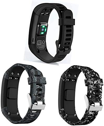 Compatible Garmin Vivosmart HR Replacement Bands, MGFire Soft Silicone Bracelet Sport Wristband Strap Accessories for Garmin Vivosmart HR (No Tracker, NOT Compatible Vivosmart HR+,S/N 4JE / 4JF / 4VD)