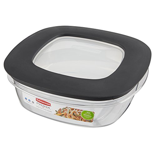 Rubbermaid Premier Easy Find Lids Food Storage Containers, 9 Cup, Gray