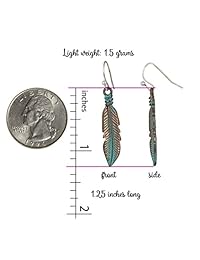 SPUNKYsoul - Collar largo de plumas para mujer