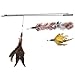 Cat Toy Feather Wand (Including 3X Feather Refills) - These Natural Feathers are Guaranteed to Drive Your Cat Wild!
