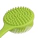 Apprize Ultra-Soft Silicone Back Scrubber Shower Bath Body Brush with a Long Handle, 100% BPA-Free, Hypoallergenic, Eco-Friendly, Green