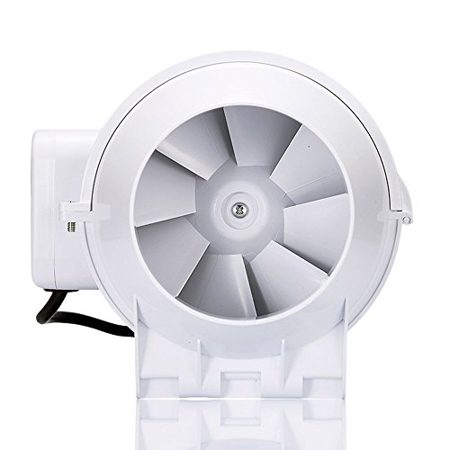 Hon&Guan 4 Inch Extractor Fan High Efficiency Mixed Flow Ventilation System Exhaust Air for