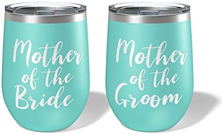 Wedding Gifts for Parents Mother of the Bride and Groom Wine Tumblers - Set of 2