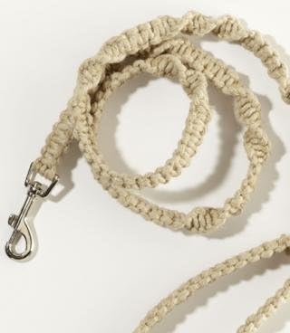 macrame dog lead