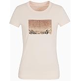 Armani Exchange Women's Box Logo Sequin Tee