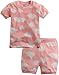 Vaenait Baby Kids Girls 2pcs Short Sleeve Pajama Sleepwear Set Sweet Claud Pink