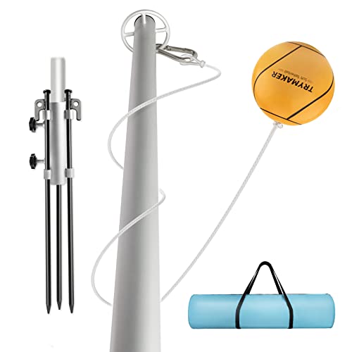 Trymaker Tetherball Set with Base,Tetherball Equipment with Pole for