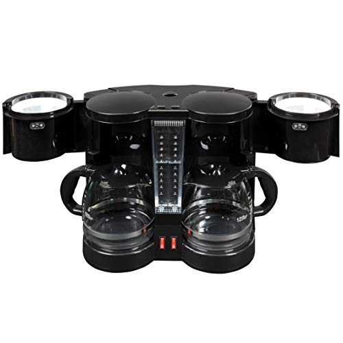 Double Coffee Brewer Station Dual Drip Coffee Maker Brews two 12cup