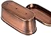 H Potter Herb Succulent Small Planter Antique Copper Finish Brass Accents Indoor Outdoor Garden Pot Plant Box Holder with Tray for Succulents Flowers