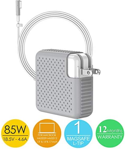 MITIME Replacement Compatible With Macbook Pro Charger 85W Mag safe Magnetic L-Tip Power Adapter Works with 45W, 60W & 85W MacBooks, Charger for MacBook Pro 13"15"17"(Before Summer 2012 Models)