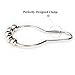 nikkouware Shower Curtain Hooks Stainless Steel Set of 12 - Polished Chrome Rings - Suitable for Shower Curtain Liner - Sturdy Easy Slide on Long Tension or Curved ​​​​​​​Bathroom Shower Rod