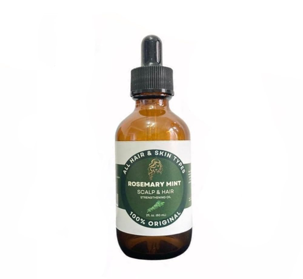 Rosemary Essential Oil 60 ML, 100% Pure & Natural, Stimulates Hair Growth for Men and Women, Moisturizes Skin, Scalp Nourishes, Treat Dry & Damaged Hair, Target Hair Loss, Paraben Free