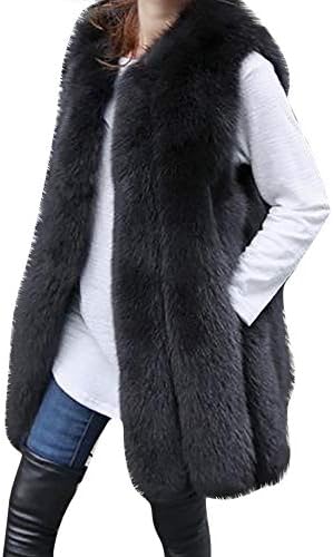 Daylin Winter Fashion Fashion Women Lady Warm Soft Popular Waistcoat Vest Coat Gilet Jacket Faux Fur Outwear Cardigan Pink