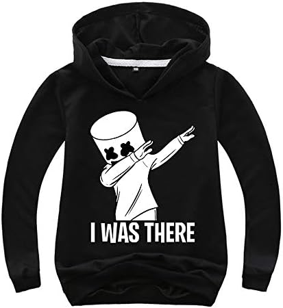 KINOMOTO Unisex Hoodie DJ Smiley Face Pullover Hooded Sweatshirt for Kid Boys Girls Teens Youth Men Women