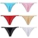 YOYI FASHION Women Cotton Low Rise Soft Breathable T-Back G-String Thong Panties Multi Packs…