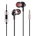 3.5mm Hi-Fi Extra Bass Wired Earbuds with Mic and Remote with DAC Audio Adaptors for All Apple Phones and Android (Earbuds with 3.5mm Plug Only)