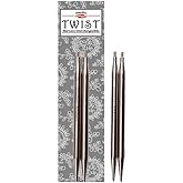 ChiaoGoo Needle Tips 4 inch (10cm) for Twist Red Lace Interchangeable Set Size US 6 (4mm) 7504-6