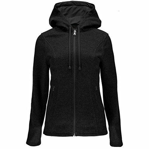 Spyder Women's Endure Novelty Mid Wt Stryke Hoody, Black/Black, Medium Spyder Women's Endure Novelty Mid Wt Stryke Hoody, Black/Black, Medium